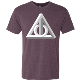 T-Shirts Vintage Purple / Small Deathly Impossible Hallows Men's Triblend T-Shirt