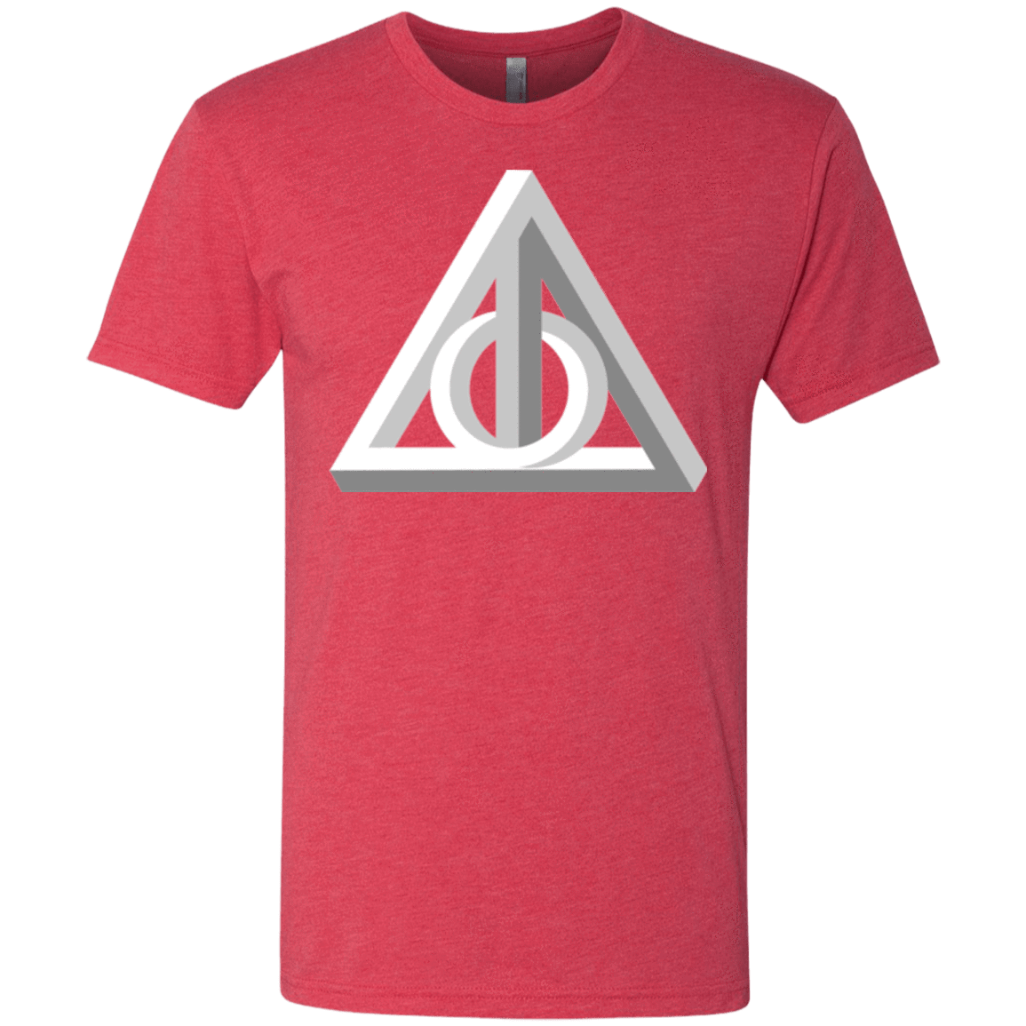 T-Shirts Vintage Red / Small Deathly Impossible Hallows Men's Triblend T-Shirt