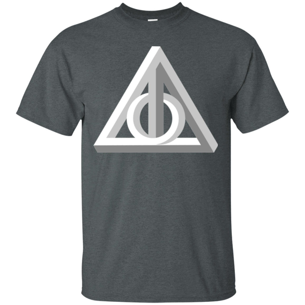 T-Shirts Dark Heather / Small Deathly Impossible Hallows T-Shirt