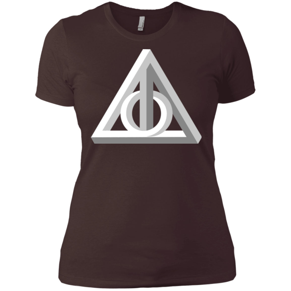 T-Shirts Dark Chocolate / X-Small Deathly Impossible Hallows Women's Premium T-Shirt