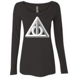 T-Shirts Vintage Black / Small Deathly Impossible Hallows Women's Triblend Long Sleeve Shirt