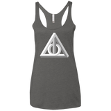 T-Shirts Premium Heather / X-Small Deathly Impossible Hallows Women's Triblend Racerback Tank