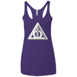 T-Shirts Purple / X-Small Deathly Impossible Hallows Women's Triblend Racerback Tank