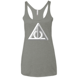T-Shirts Venetian Grey / X-Small Deathly Impossible Hallows Women's Triblend Racerback Tank
