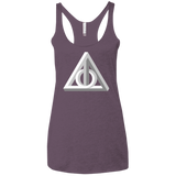 T-Shirts Vintage Purple / X-Small Deathly Impossible Hallows Women's Triblend Racerback Tank