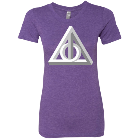 T-Shirts Purple Rush / Small Deathly Impossible Hallows Women's Triblend T-Shirt