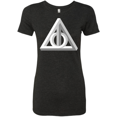 T-Shirts Vintage Black / Small Deathly Impossible Hallows Women's Triblend T-Shirt