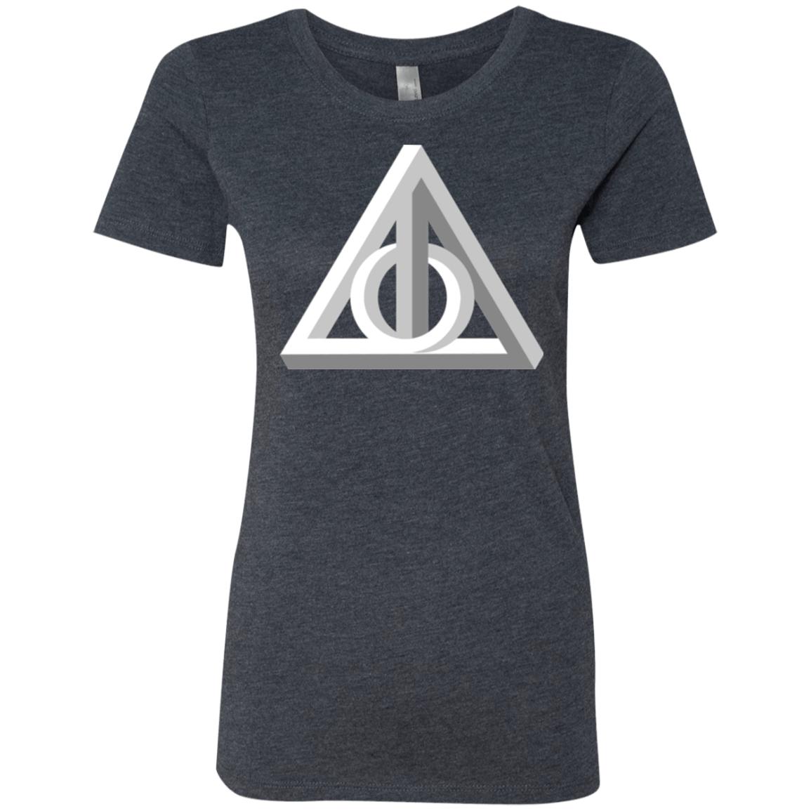 T-Shirts Vintage Navy / Small Deathly Impossible Hallows Women's Triblend T-Shirt
