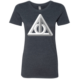 T-Shirts Vintage Navy / Small Deathly Impossible Hallows Women's Triblend T-Shirt
