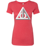 T-Shirts Vintage Red / Small Deathly Impossible Hallows Women's Triblend T-Shirt