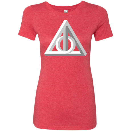 T-Shirts Vintage Red / Small Deathly Impossible Hallows Women's Triblend T-Shirt