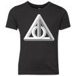 T-Shirts Vintage Black / YXS Deathly Impossible Hallows Youth Triblend T-Shirt