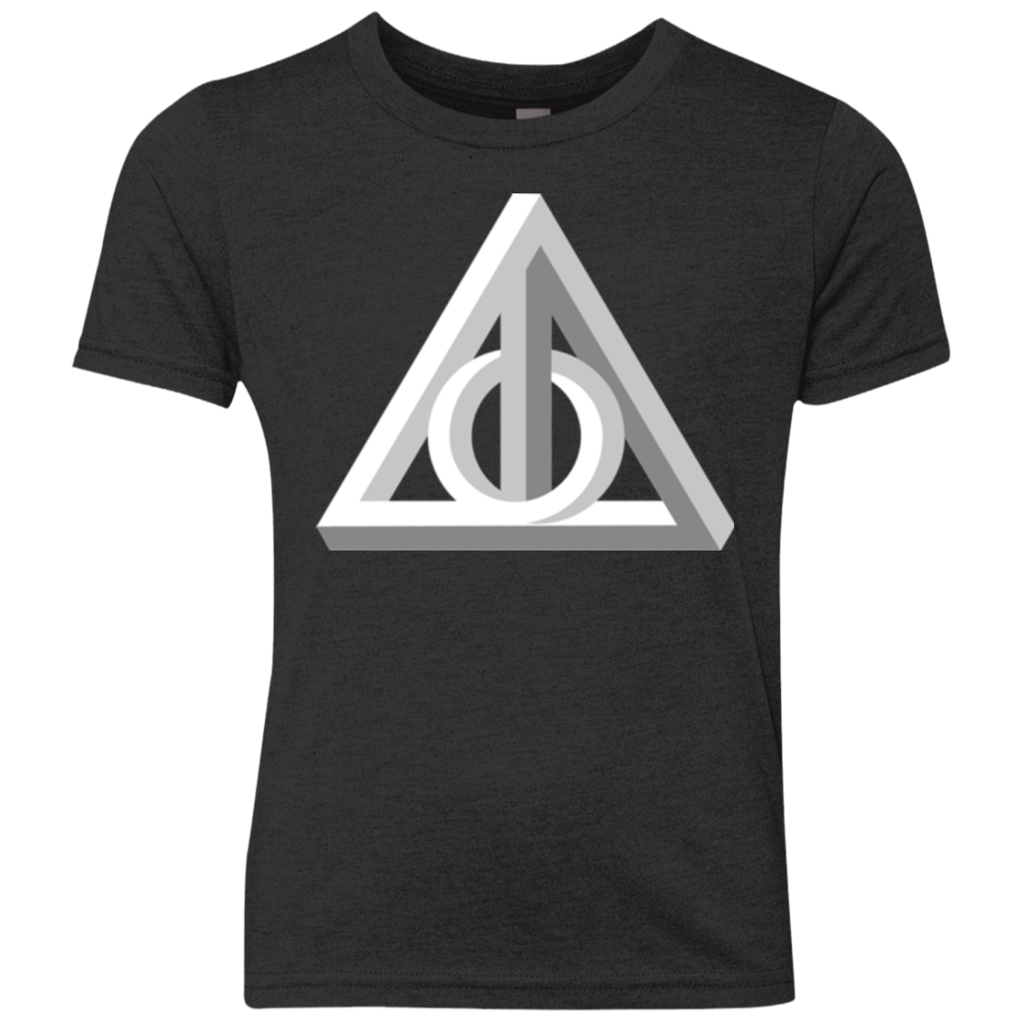 T-Shirts Vintage Black / YXS Deathly Impossible Hallows Youth Triblend T-Shirt