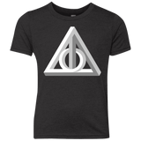 T-Shirts Vintage Black / YXS Deathly Impossible Hallows Youth Triblend T-Shirt