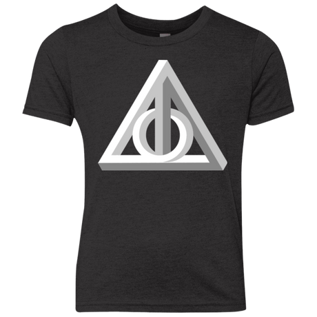 T-Shirts Vintage Black / YXS Deathly Impossible Hallows Youth Triblend T-Shirt