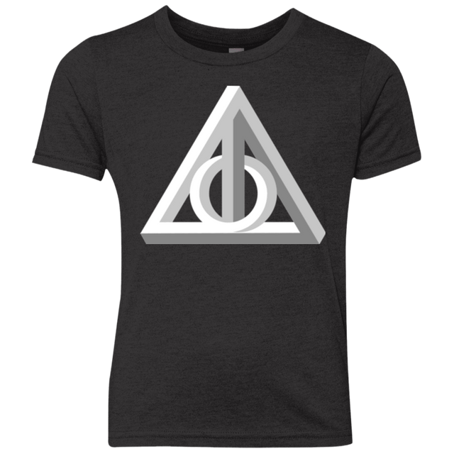 T-Shirts Vintage Black / YXS Deathly Impossible Hallows Youth Triblend T-Shirt