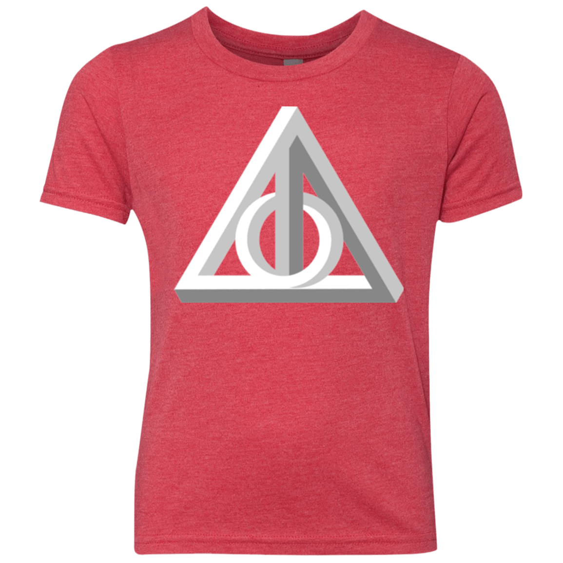 T-Shirts Vintage Red / YXS Deathly Impossible Hallows Youth Triblend T-Shirt