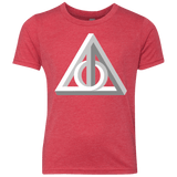 T-Shirts Vintage Red / YXS Deathly Impossible Hallows Youth Triblend T-Shirt