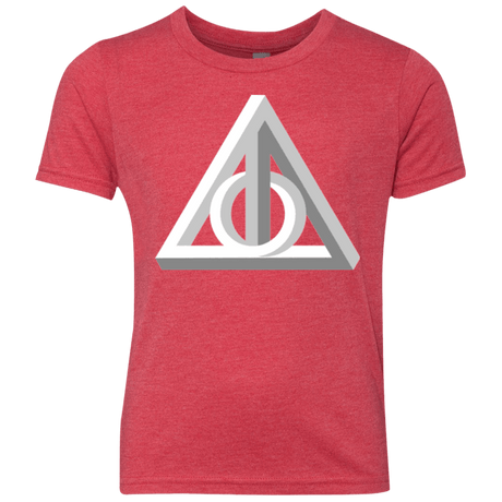 T-Shirts Vintage Red / YXS Deathly Impossible Hallows Youth Triblend T-Shirt