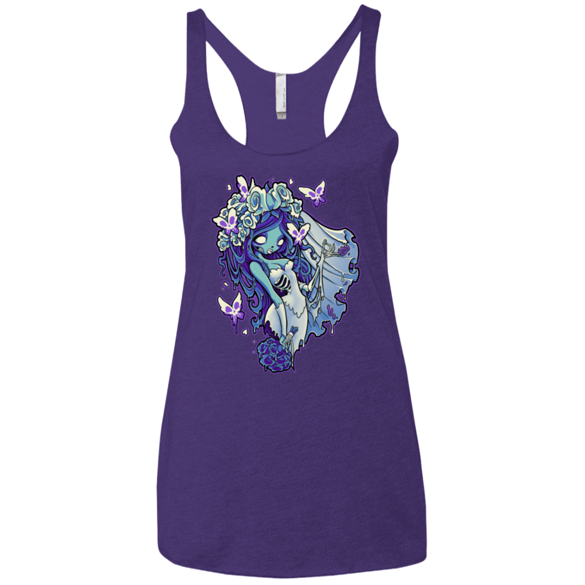 T-Shirts Purple / X-Small Decaying Dreams Women's Triblend Racerback Tank