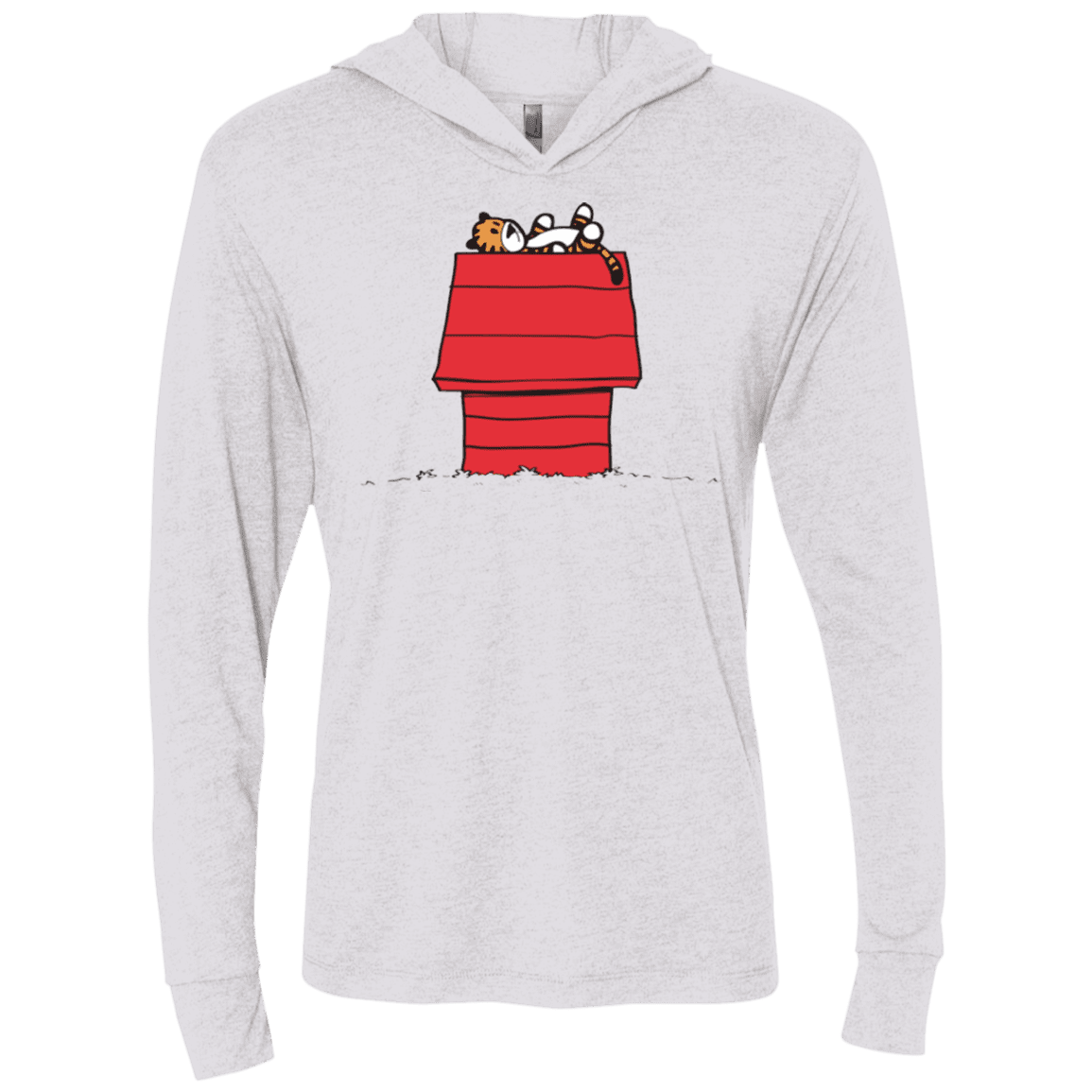 T-Shirts Heather White / X-Small Deep Thought Triblend Long Sleeve Hoodie Tee