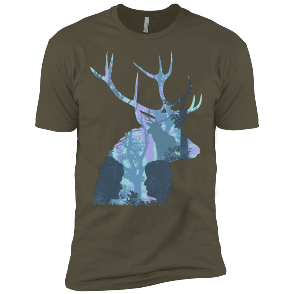 T-Shirts Military Green / X-Small Deer Cannibal Men's Premium T-Shirt