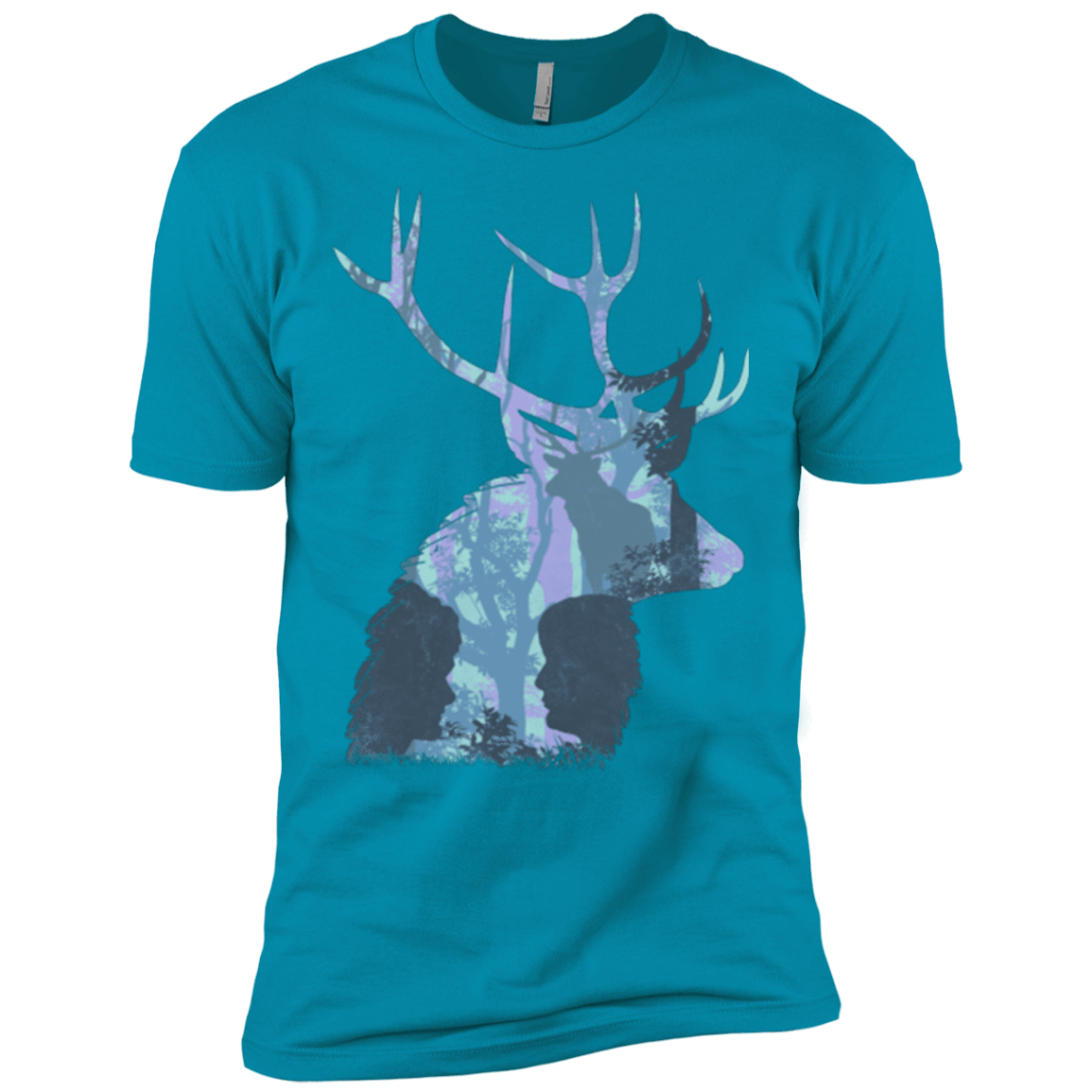 T-Shirts Turquoise / X-Small Deer Cannibal Men's Premium T-Shirt