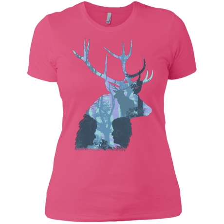 T-Shirts Hot Pink / X-Small Deer Cannibal Women's Premium T-Shirt