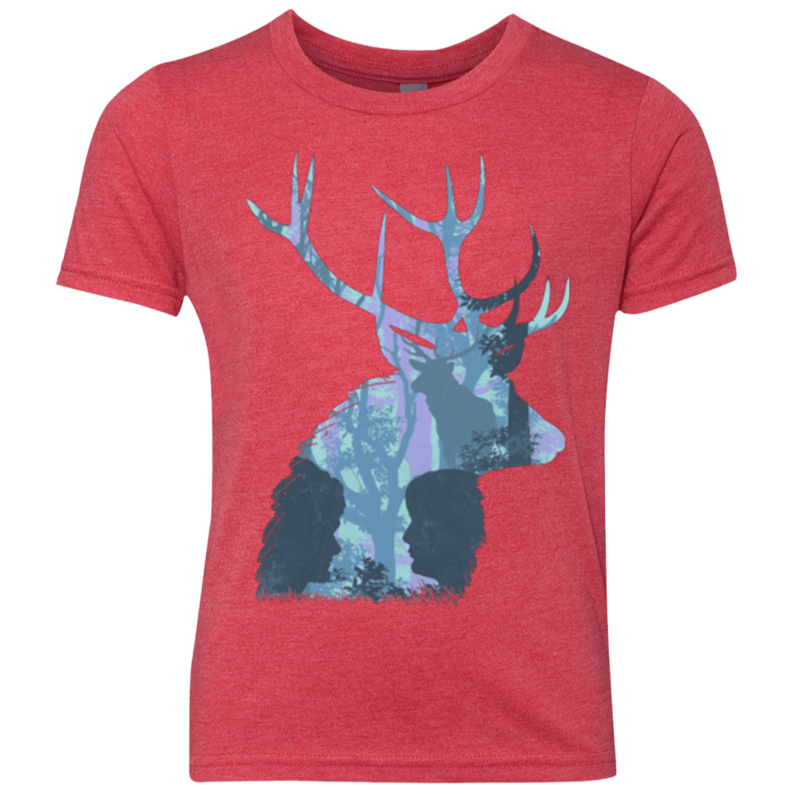 T-Shirts Vintage Red / YXS Deer Cannibal Youth Triblend T-Shirt