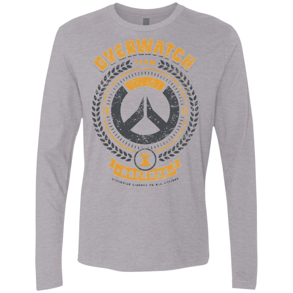 T-Shirts Heather Grey / Small Defense Team Men's Premium Long Sleeve