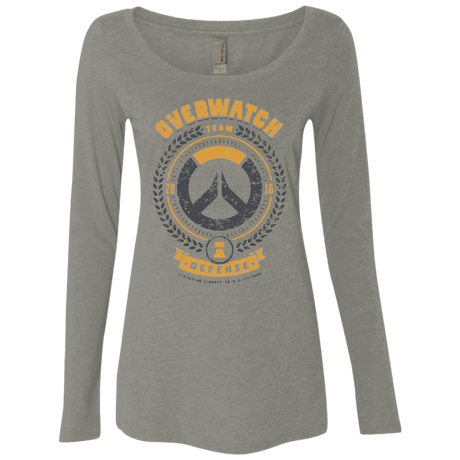 T-Shirts Venetian Grey / Small Defense Team Women's Triblend Long Sleeve Shirt