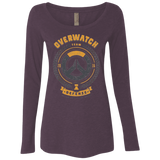 T-Shirts Vintage Purple / Small Defense Team Women's Triblend Long Sleeve Shirt