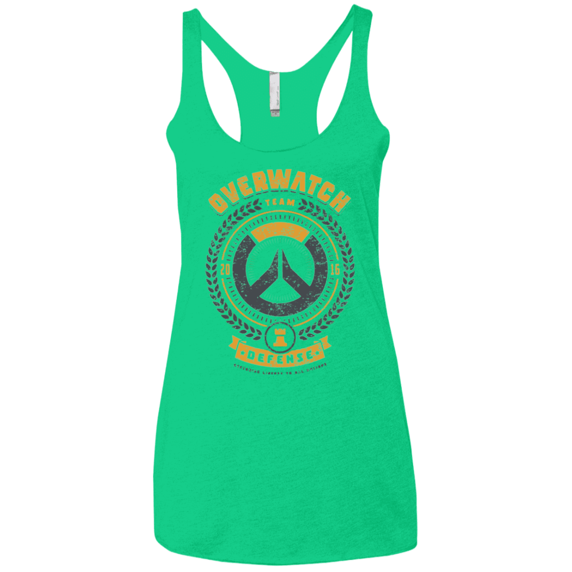 T-Shirts Envy / X-Small Defense Team Women's Triblend Racerback Tank