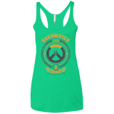 T-Shirts Envy / X-Small Defense Team Women's Triblend Racerback Tank