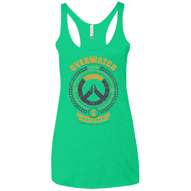 T-Shirts Envy / X-Small Defense Team Women's Triblend Racerback Tank