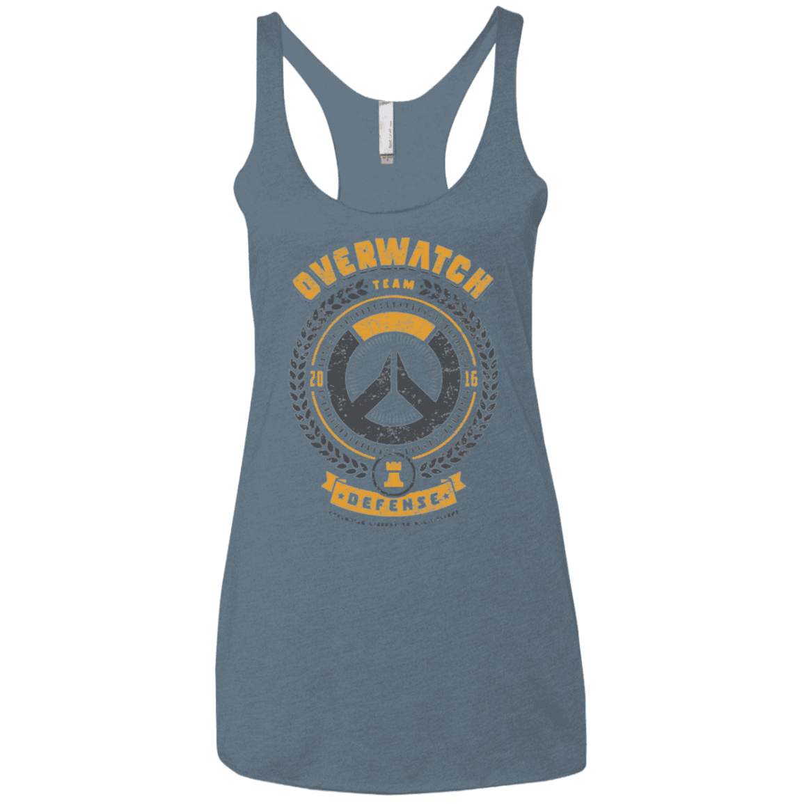 T-Shirts Indigo / X-Small Defense Team Women's Triblend Racerback Tank