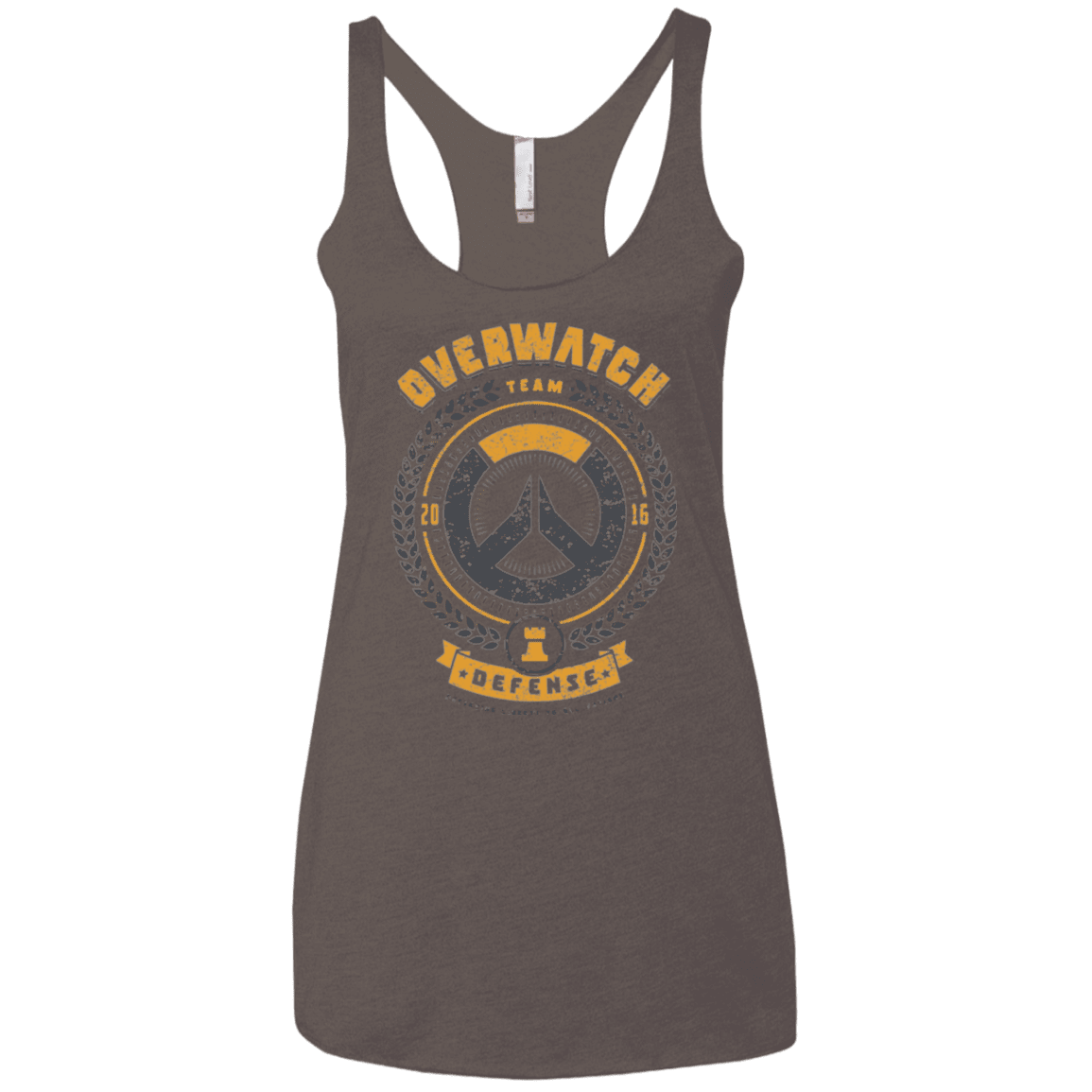 T-Shirts Macchiato / X-Small Defense Team Women's Triblend Racerback Tank