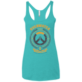 T-Shirts Tahiti Blue / X-Small Defense Team Women's Triblend Racerback Tank