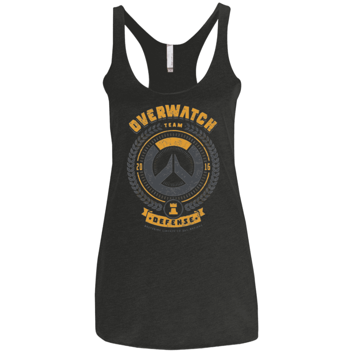 T-Shirts Vintage Black / X-Small Defense Team Women's Triblend Racerback Tank