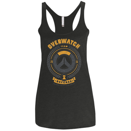 T-Shirts Vintage Black / X-Small Defense Team Women's Triblend Racerback Tank
