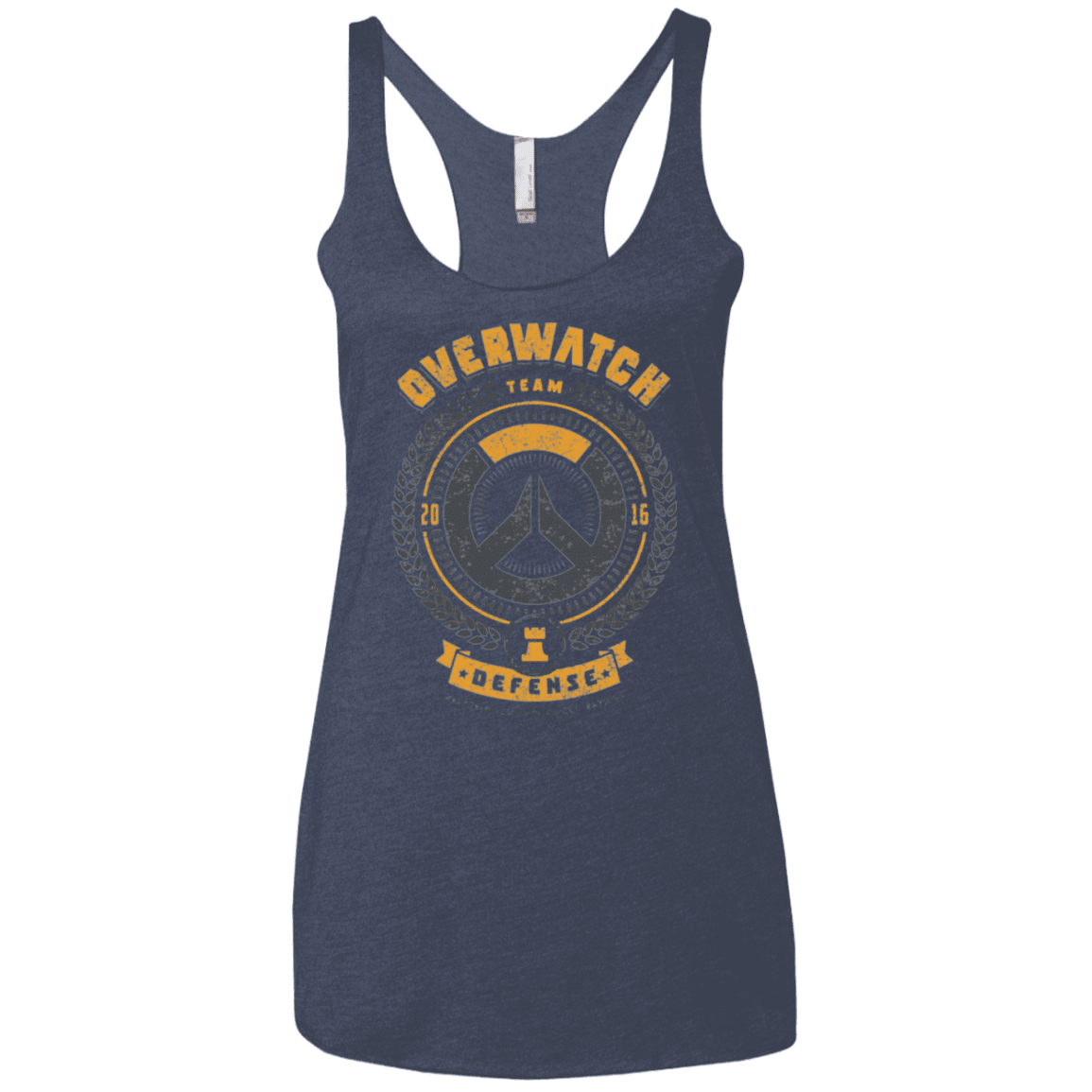 T-Shirts Vintage Navy / X-Small Defense Team Women's Triblend Racerback Tank
