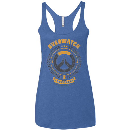 T-Shirts Vintage Royal / X-Small Defense Team Women's Triblend Racerback Tank