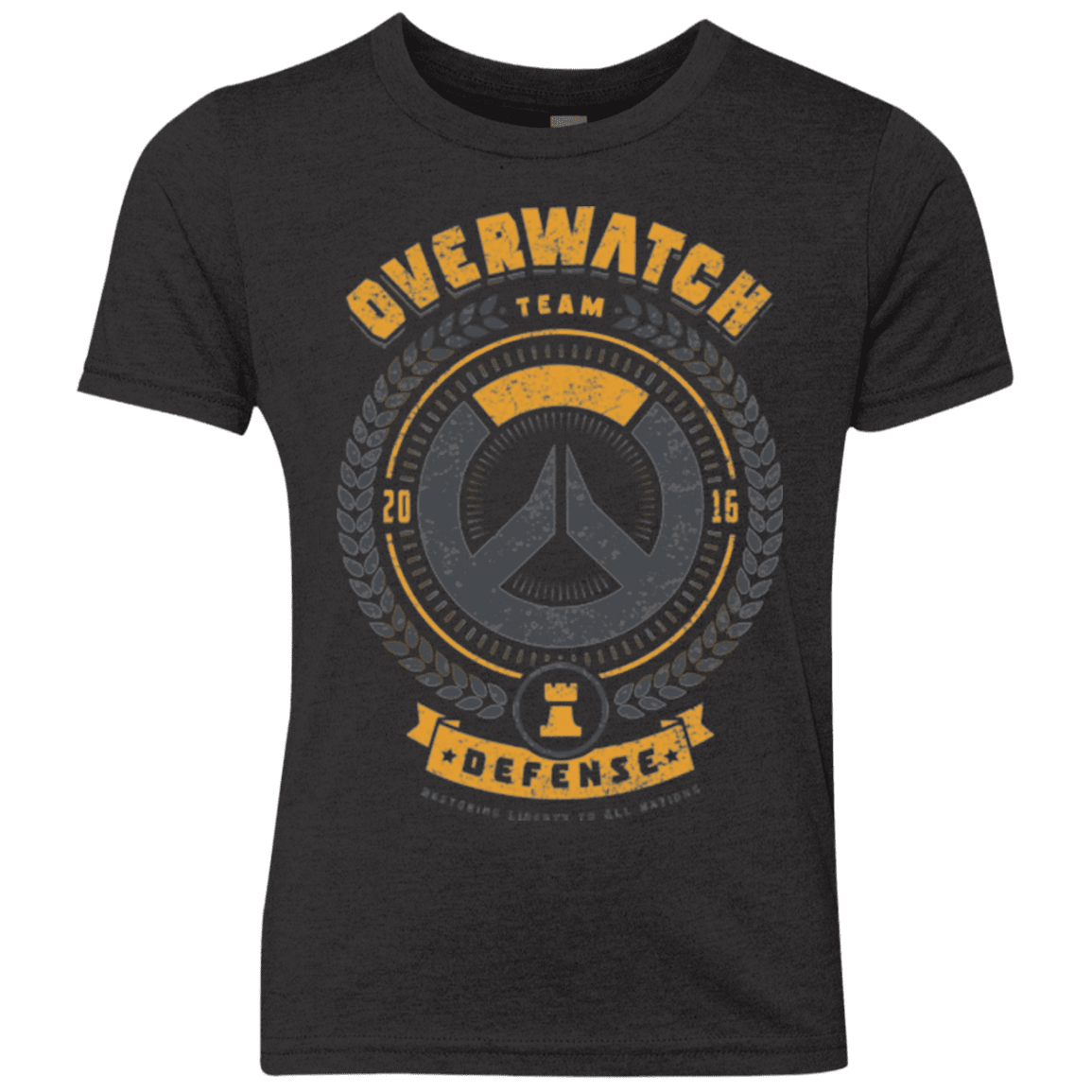 T-Shirts Vintage Black / YXS Defense Team Youth Triblend T-Shirt