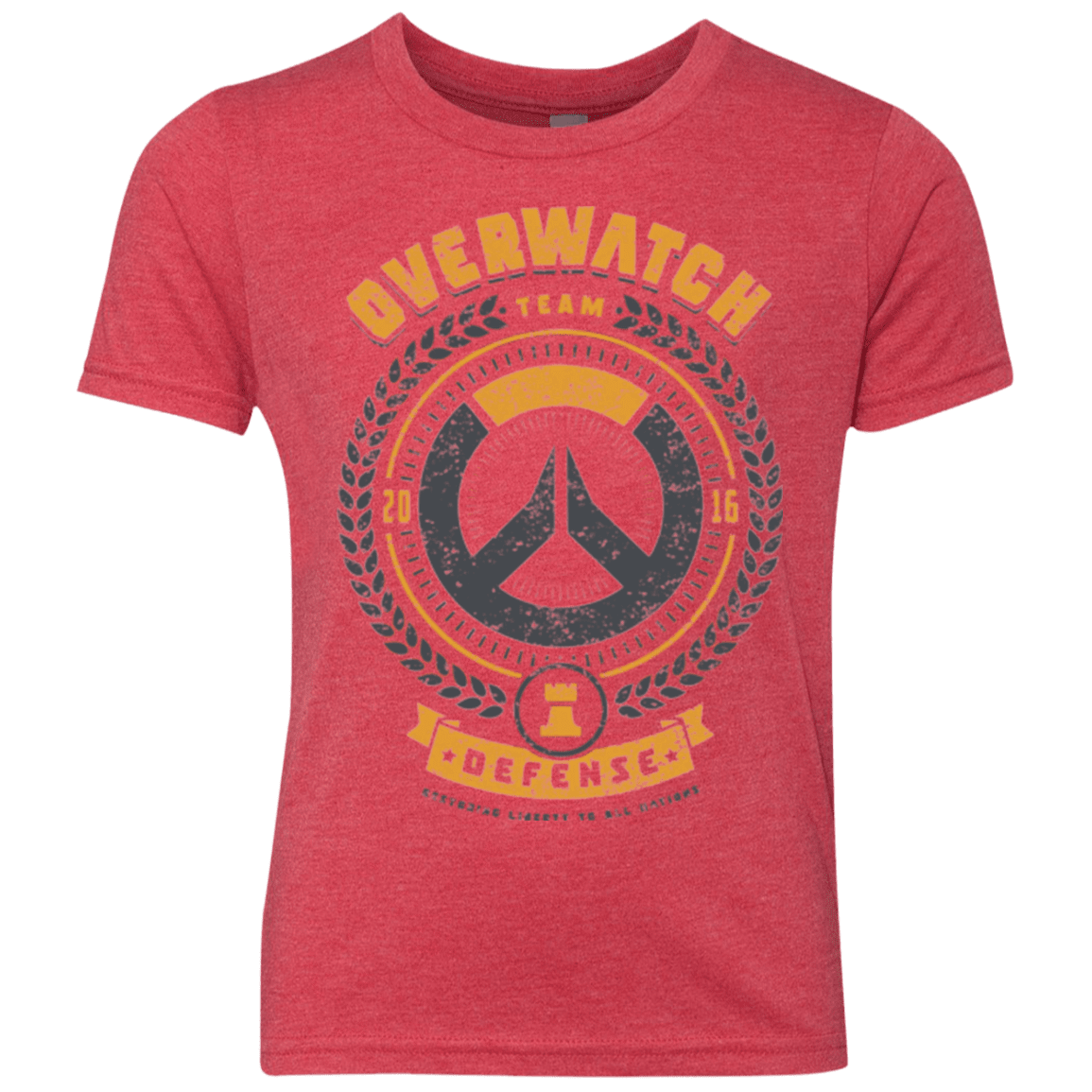 T-Shirts Vintage Red / YXS Defense Team Youth Triblend T-Shirt