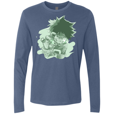 T-Shirts Indigo / Small Deku Sketch Men's Premium Long Sleeve