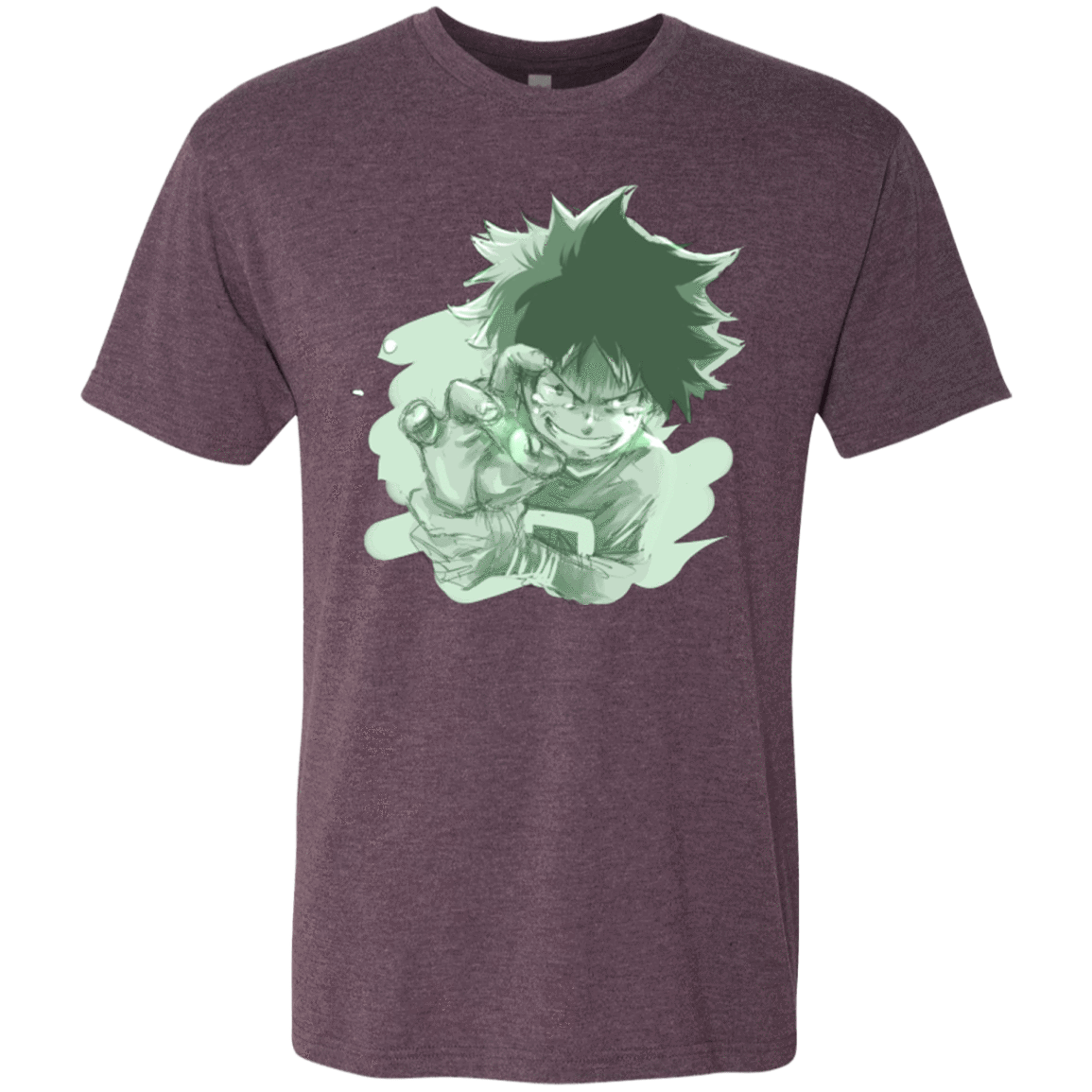 T-Shirts Vintage Purple / Small Deku Sketch Men's Triblend T-Shirt