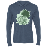 T-Shirts Indigo / X-Small Deku Sketch Triblend Long Sleeve Hoodie Tee