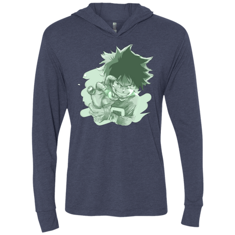 T-Shirts Vintage Navy / X-Small Deku Sketch Triblend Long Sleeve Hoodie Tee
