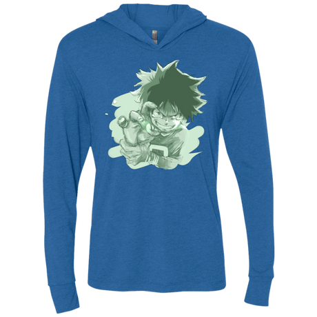 T-Shirts Vintage Royal / X-Small Deku Sketch Triblend Long Sleeve Hoodie Tee