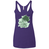 T-Shirts Purple / X-Small Deku Sketch Women's Triblend Racerback Tank